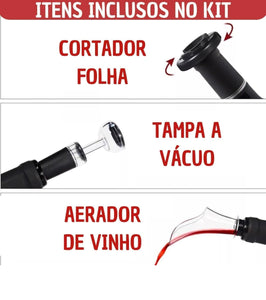 Abridor de Vinhos Elétrico - Simples e Prático