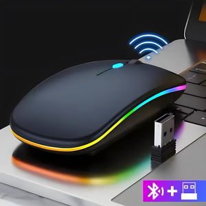 Mouse Sem Fio com Bluetooth - Recarregável (via USB)