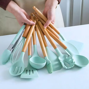 Jogo de Cozinha - Kit C/12 Peças de Silicone